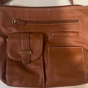 Rosetti Brown Leather Shoulder Bag